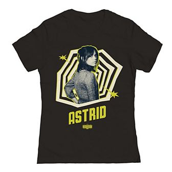 Junior's Astrid Pose Fill Beetlejuice Graphic Tee