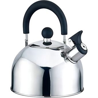 2.5-qt Stainless Steel Whistling Teapot with Stay Cool Handle for Stovetop Use