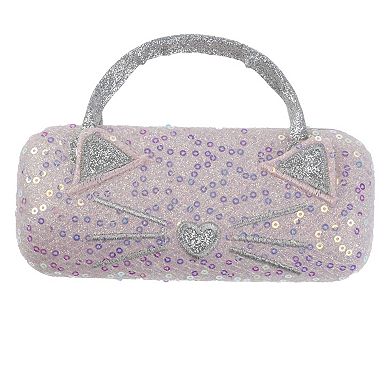 Girls Capelli Sequin Kitty Sunglasses, Case & 2pc Bracelet Set