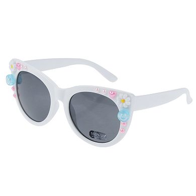 Girls Capelli Daisy Sunglasses, Case & 2pc Bracelet Set