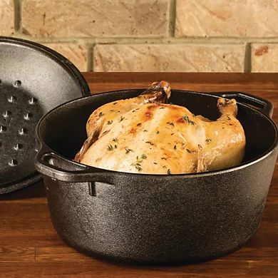 Cast Iron Dutch Oven 5-Quart for Versatile Cooking