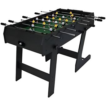 Foldable Foosball Table - Portable Soccer Game for Indoor Playroom or Arcade Room