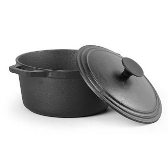 7-qt Enamel Cast Iron Dutch Oven - Self-Basting Lid & Superior Heat Retention