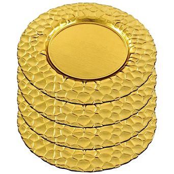 Set of 4 Charger Plates: Enhance Your Dining Experience with Classic Elegance