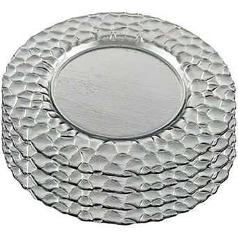 Set of 4 Charger Plates: Enhance Your Dining Experience with Classic Elegance