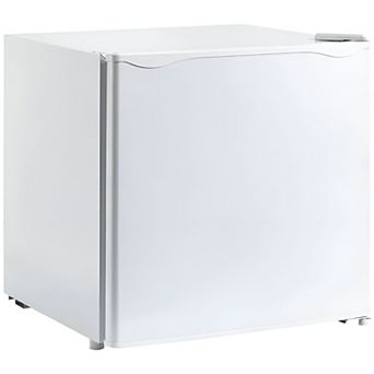 Compact Upright Freezer with Reversible Door and Ice Cube Tray Included White