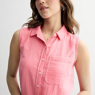 Juniors' SO® Sleeveless Shirt