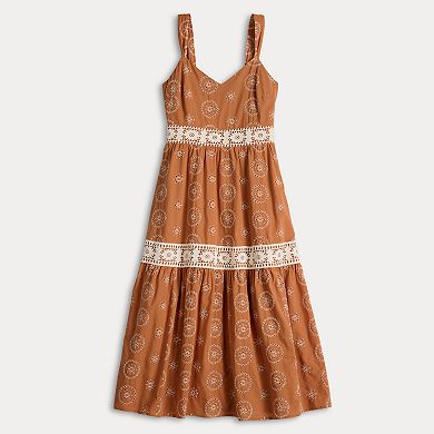 Women's LC Lauren Conrad Crochet Trim Maxi Dress
