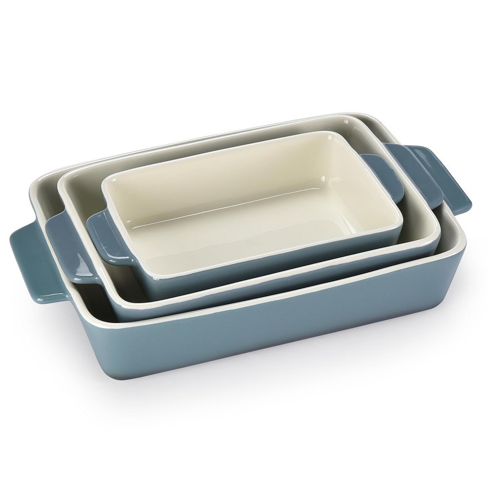 Bruntmor Porcelain Bakeware Set, Rectangular Baking Dish