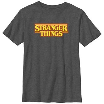 Boys 8-20 Stranger Things Autumn Title Logo Graphic Tee