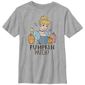 Disney Princess Cinderella Pumpkin Patch Princess Boys 8-20 Graphic Tee