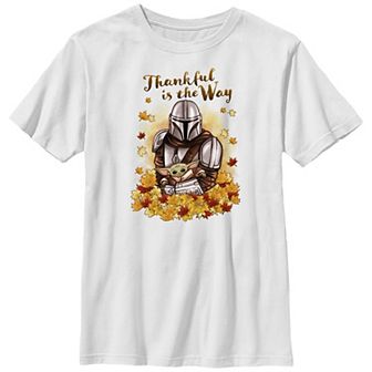 Boys 8-20 Star Wars The Mandalorian Thankful Is The Way Graphic Tee