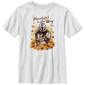Boys 8-20 Star Wars The Mandalorian Thankful Is The Way Graphic Tee