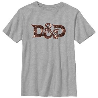 Boys 8-20 Dungeons & Dragons Autumn Plaid Print Logo Graphic Tee