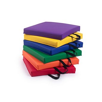 Bintiva Set Of 6 Square Vinyl Floor Cushions