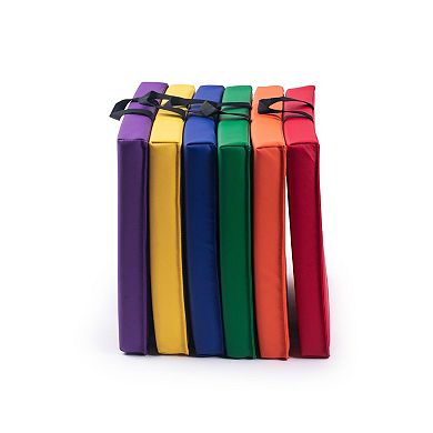 Bintiva Set Of 6 Square Vinyl Floor Cushions