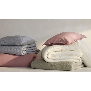 Miryana Crinkle Cotton Duvet Set with Shams