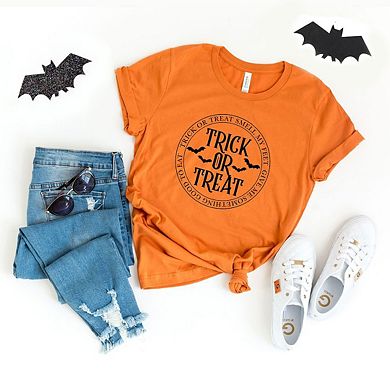 Simply Sage Market Trick Or Treat Circle Short Sleeve Tee