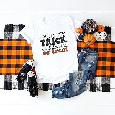 Simply Sage Market Trick Or Treat Stacked Short Sleeve Tee