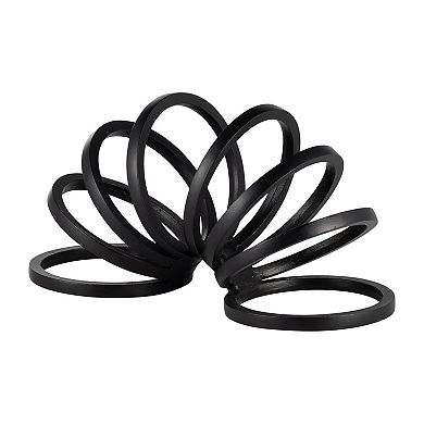 Sagebrook Home Modern Metal Slinky Ring Decorative Sculpture