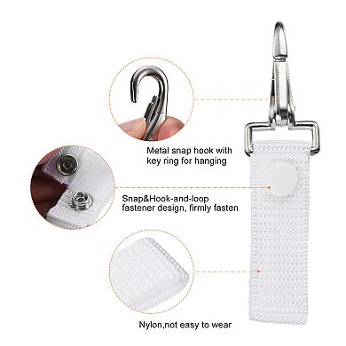 Nylon Webbing Strap Hanging Gear Buckle With Snap Key Holder For Outdoor Camping