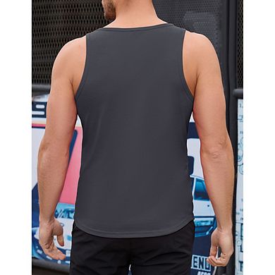 Men's 3 Pack Quick Dry Workout Tank Top Gym Muscle Tee Fitness Bodybuilding Sleeveless T Shirt