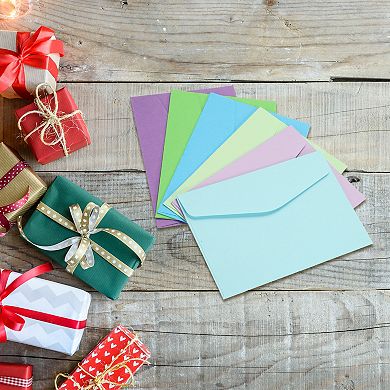 Mini Envelopes, Paper Blank Small Items Storage Business Card Holder for Greeting Note Party