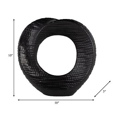 Sagebrook Home Abstract Circular Cutout Decorative Object Sculpture