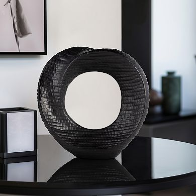 Sagebrook Home Abstract Circular Cutout Decorative Object Sculpture