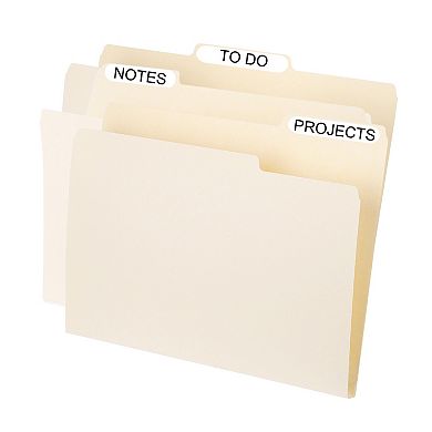 Manila Folders Letter Size Manila Folders 1/3 Cut Paper Organizer Bulk For Classroom Home Office