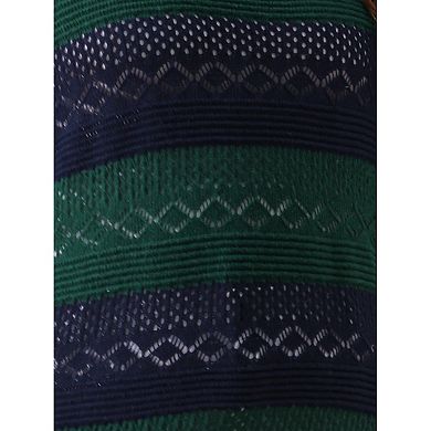 Plus Size Sweaters For Women Casual Long Sleeve Crewneck Lightweight Hollow Knit Pullover Tops