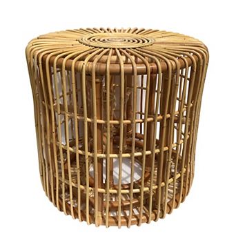 Rattan Cylinder Table
