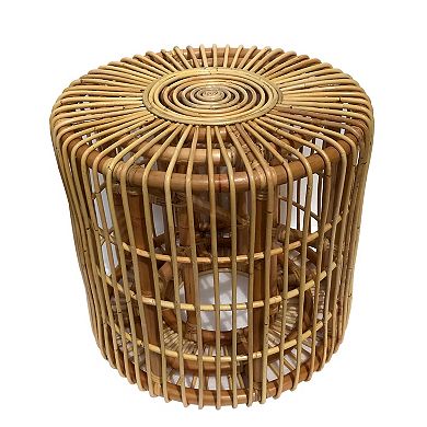 Rattan Cylinder Table