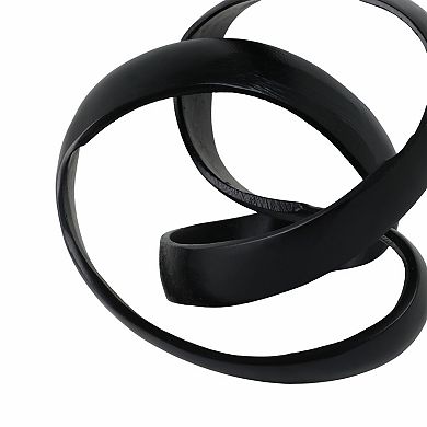 Sagebrook Home: Timeless Aluminum Knot, Elegant Decorative Object for Your Home