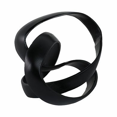 Sagebrook Home: Timeless Aluminum Knot, Elegant Decorative Object for Your Home