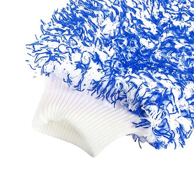 Pair Coral Fleece Car Wash Mitt Microfiber Glove Double Sided Dirt Washing Tool