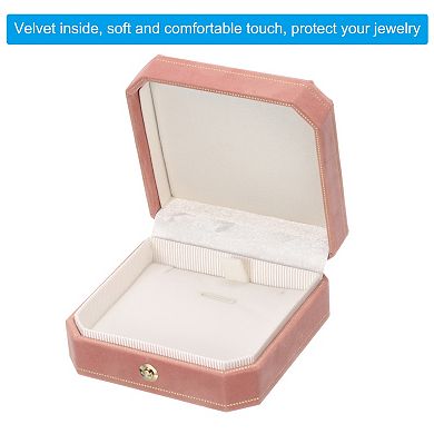 Necklace Storage Box Gift Rings Cases Jewelry Display Box Paper Velvet
