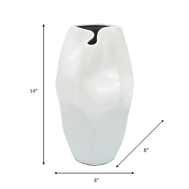 Sagebrook Home Ceramic Elegant Decorative Vase For Stylish Interiors