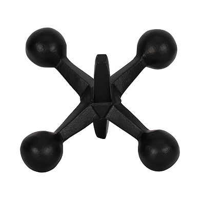 Sagebrook Home Aluminum Jacks Sculpture - Unique Decorative Object for Modern Home Decor