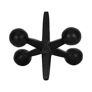 Sagebrook Home Aluminum Jacks Sculpture - Unique Decorative Object for Modern Home Decor