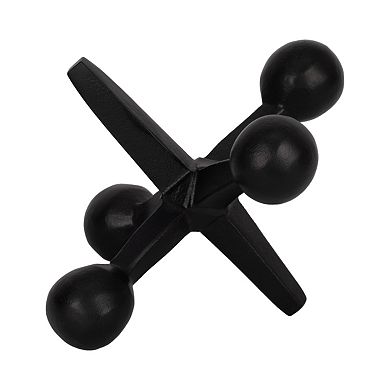 Sagebrook Home Aluminum Jacks Sculpture - Unique Decorative Object for Modern Home Decor