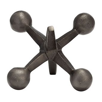 Sagebrook Home Aluminum Jacks Sculpture - Unique Decorative Object for Modern Home Decor