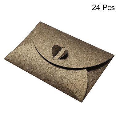 Mini Envelopes Heart Clasp Tiny Items Storage Cute Present Card Holder ...
