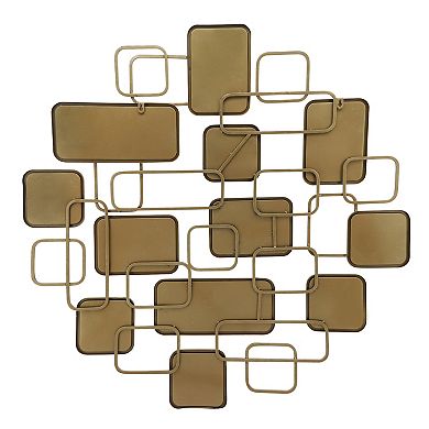 Sagebrook Home Modern Glam Mirror Wall Sculpture Decor