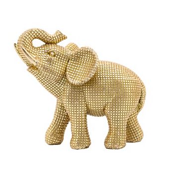 Sagebrook Home Boho 7" Polyresin Elephant Sculpture Decorative Figurine