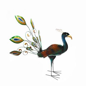New Iron Peacock Decor