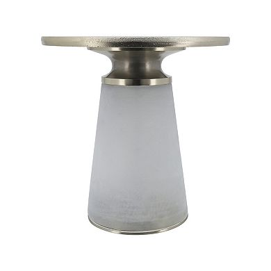 Sagebrook Home Glass & Wood Nebular Accent Table