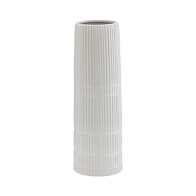 Sagebrook Home Modern Neutral Ceramic Vase