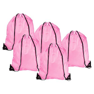 Nylon Drawstring Bag Storage Bulk Cinch Backpack Sack For Gym Sports Outdoor Traveling