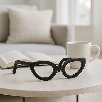 Abstract Metal Aluminum Eyeglasses - Decorative Object Sculptural for Home Décor